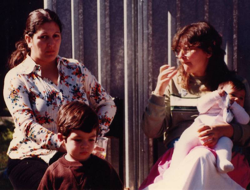 Mothers and children at The Deli in the mid-1990s